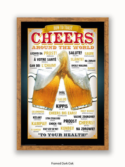 Cheers Around The World Poster