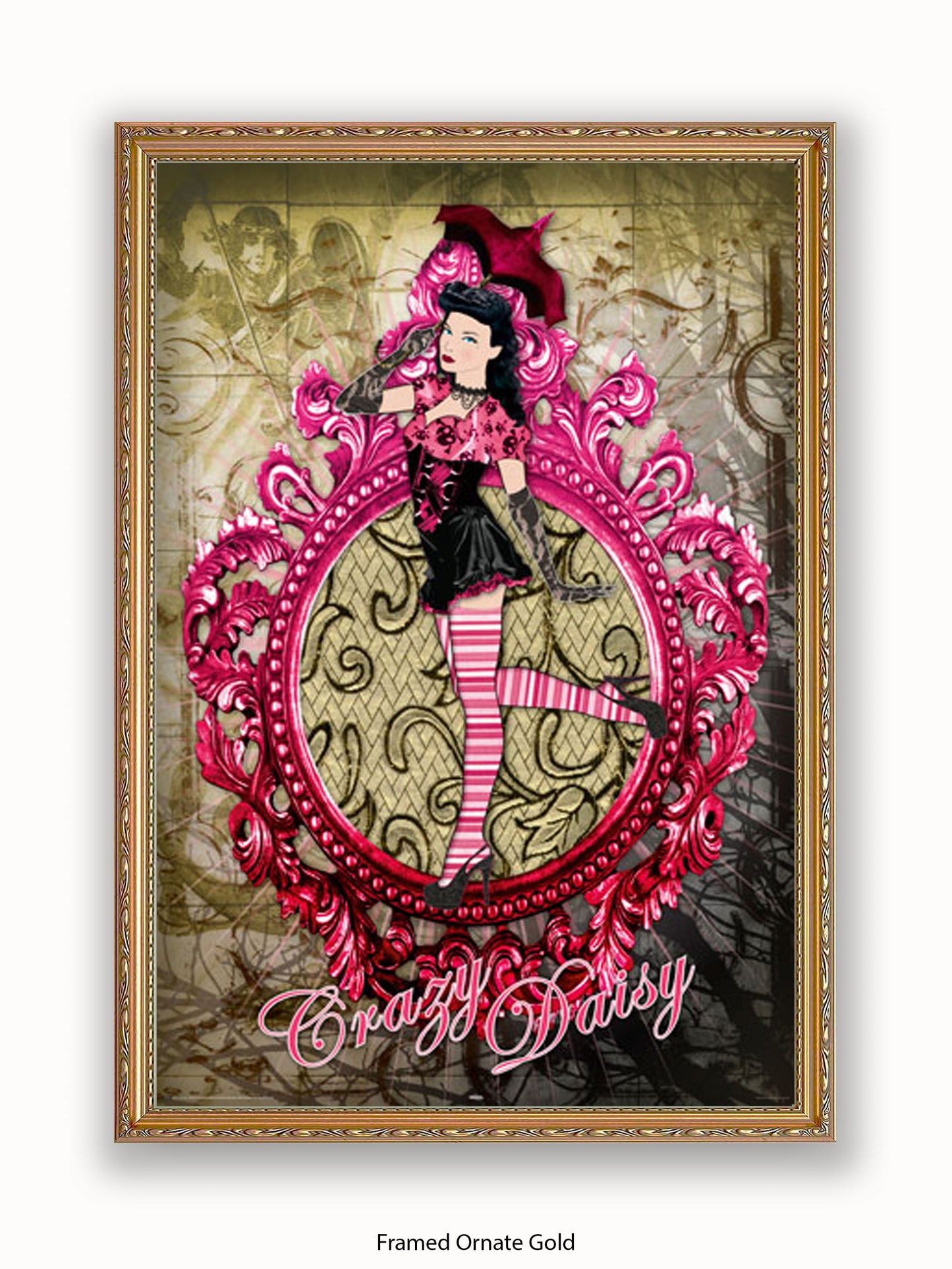 Pin  Up  Crazy  Daisy Poster
