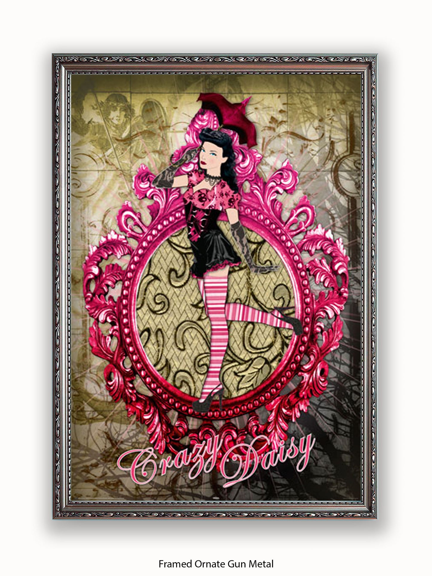 Pin  Up  Crazy  Daisy Poster