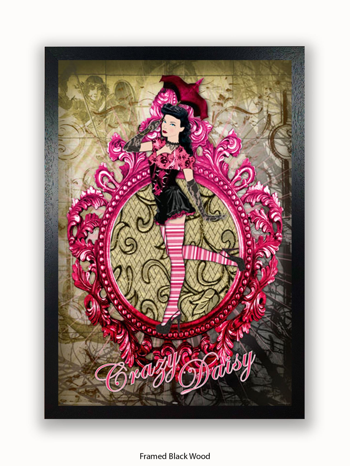 Pin  Up  Crazy  Daisy Poster