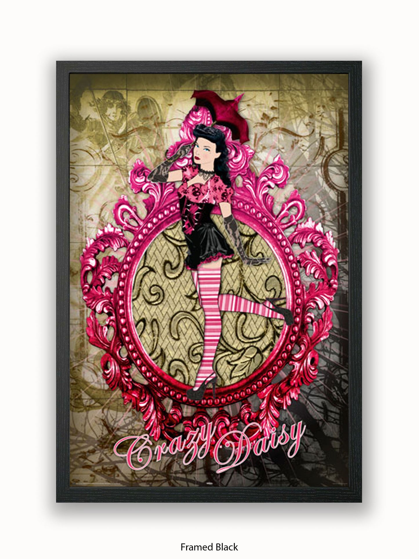 Pin  Up  Crazy  Daisy Poster