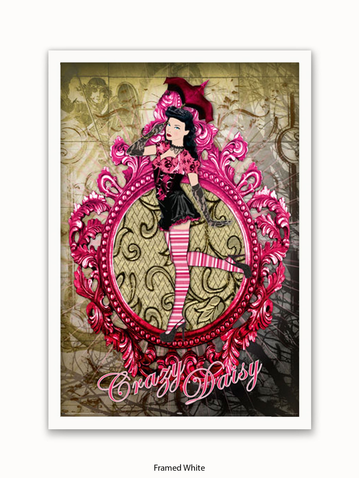 Pin  Up  Crazy  Daisy Poster