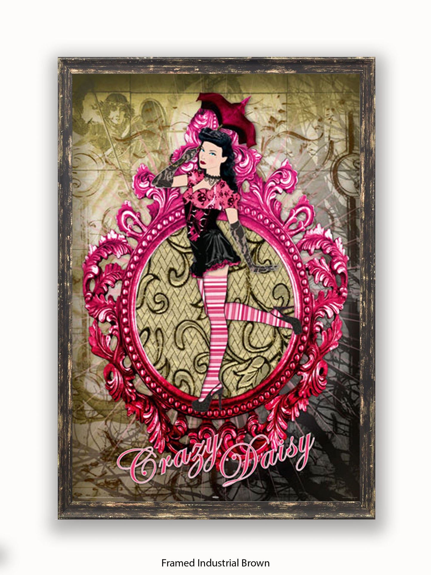 Pin  Up  Crazy  Daisy Poster