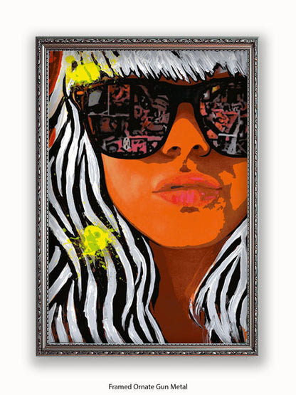Frank E Hollywood Gaga Poster