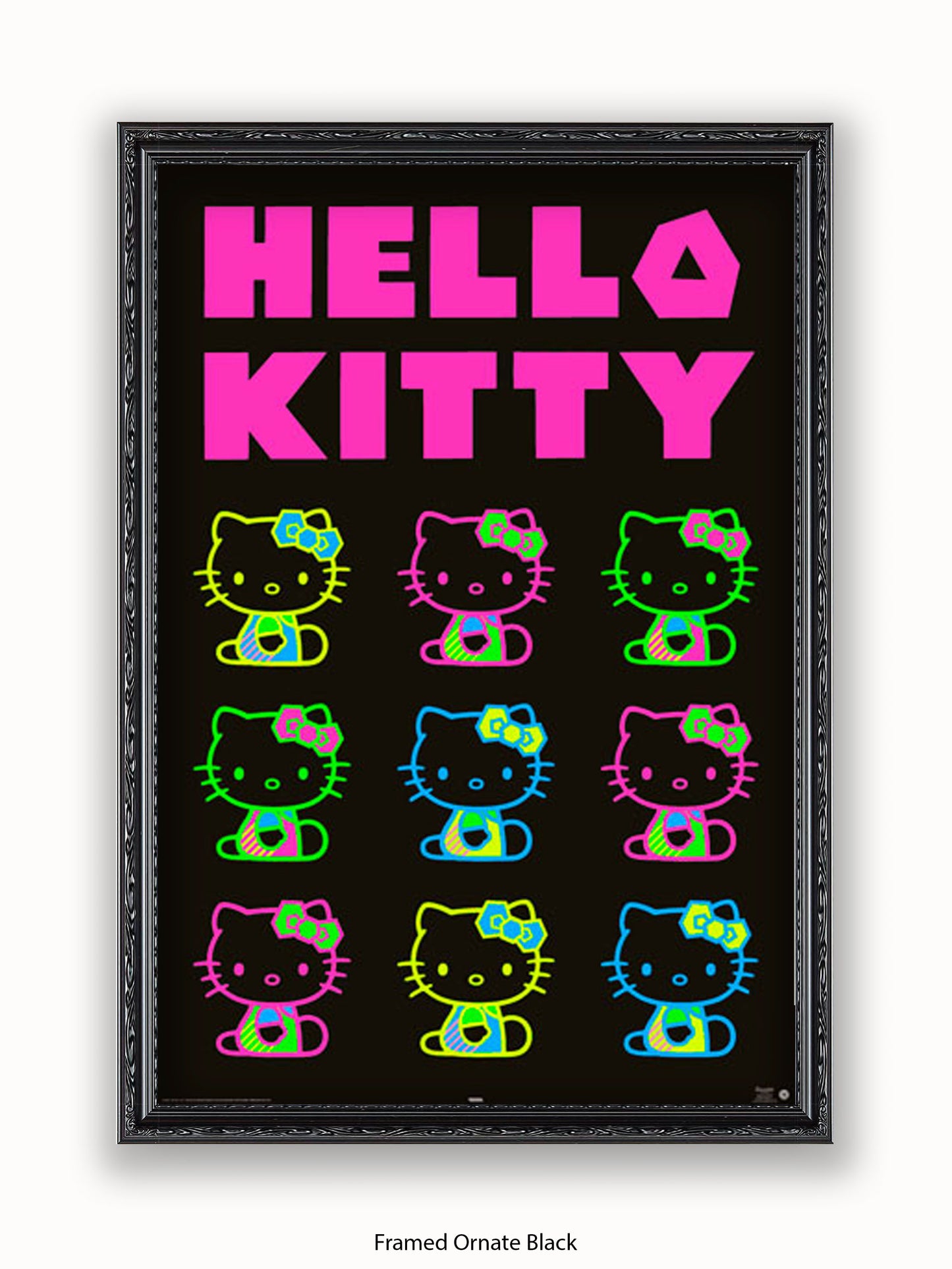 Hello Kitty Neon Poster
