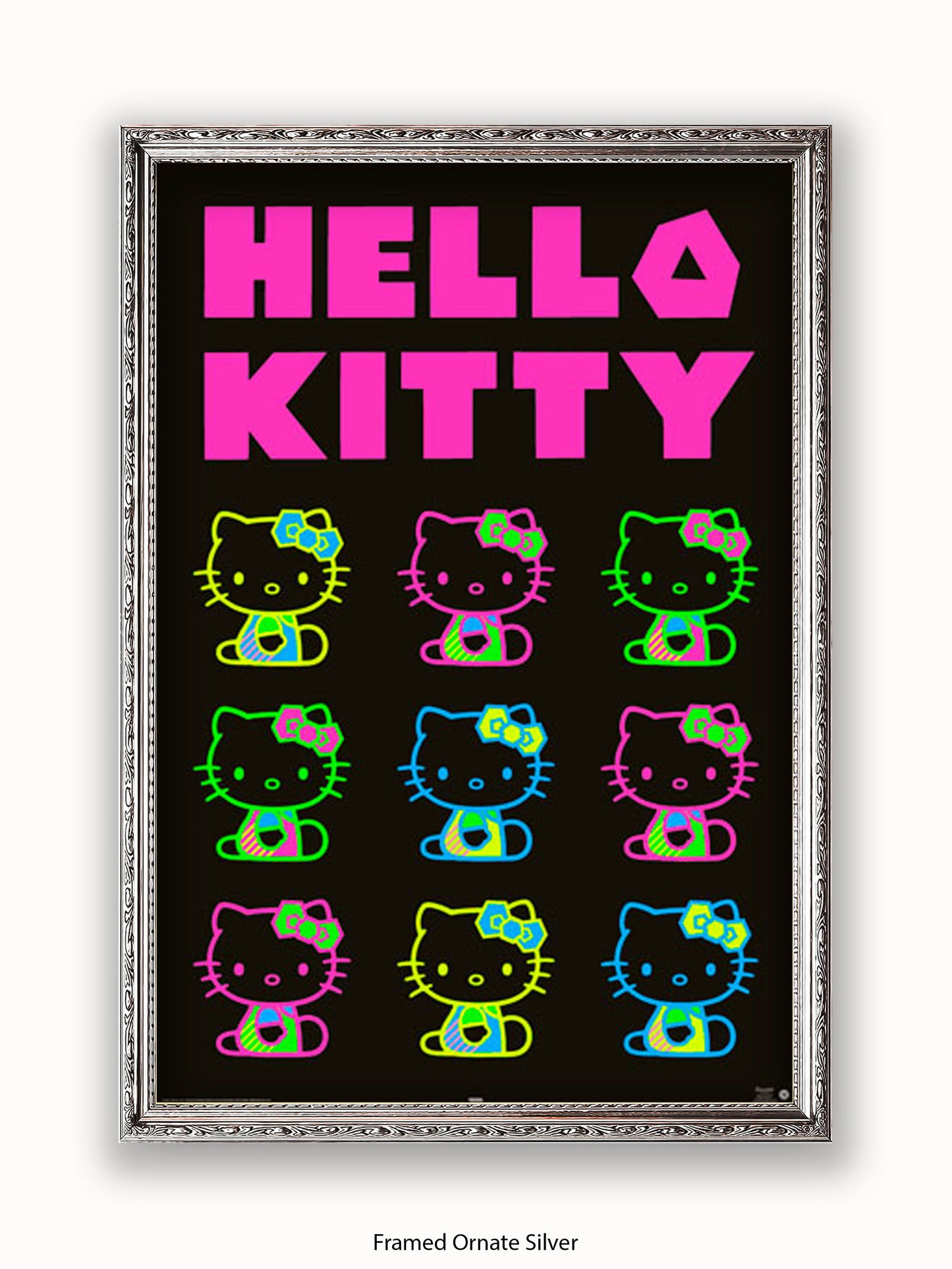 Hello Kitty Neon Poster