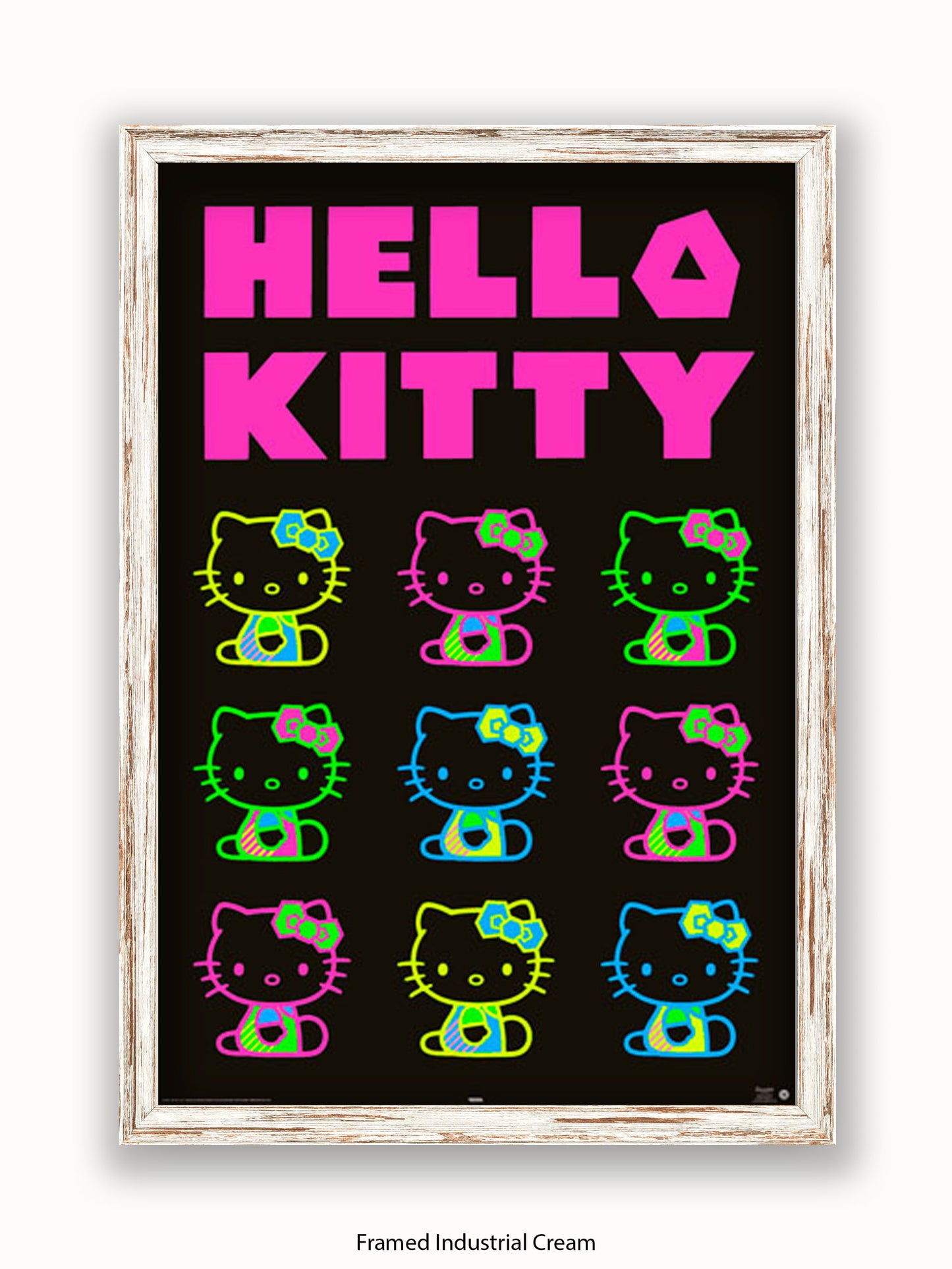 Hello Kitty Neon Poster