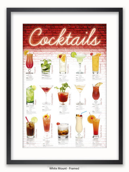 Cocktails English Poster