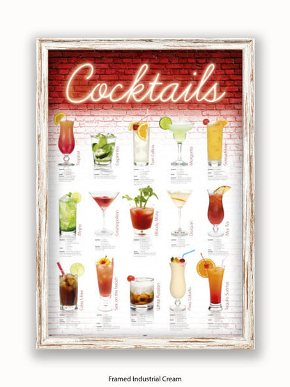 Cocktails English Poster