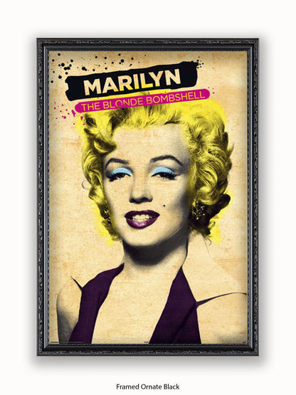 Marilyn  Monroe  Blonde  Bombshell Poster