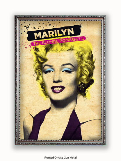 Marilyn  Monroe  Blonde  Bombshell Poster