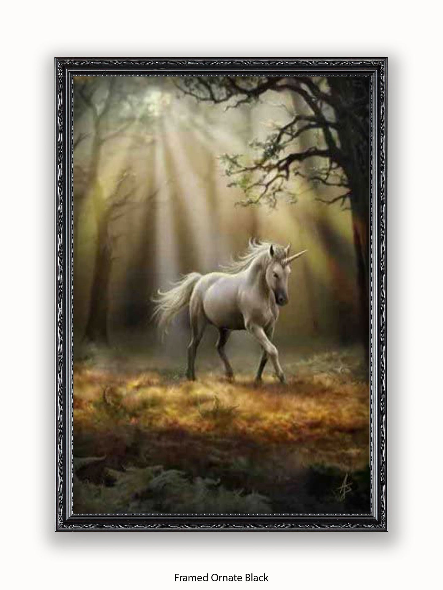 Anne  Stokes  Glimpse  Of  The  Unicorn Poster