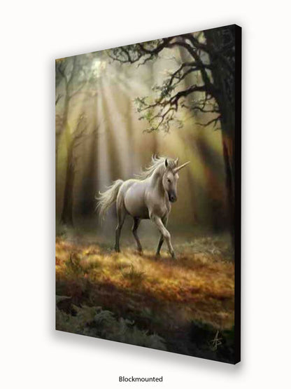 Anne  Stokes  Glimpse  Of  The  Unicorn Poster