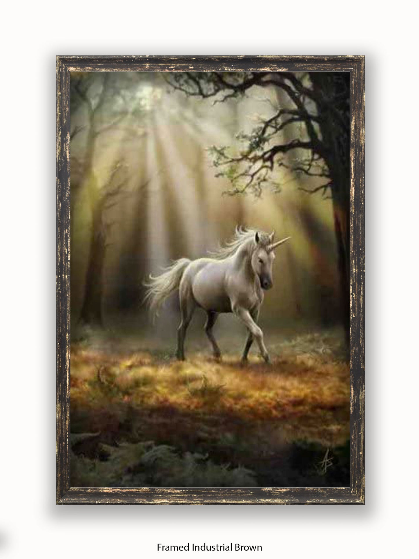 Anne  Stokes  Glimpse  Of  The  Unicorn Poster