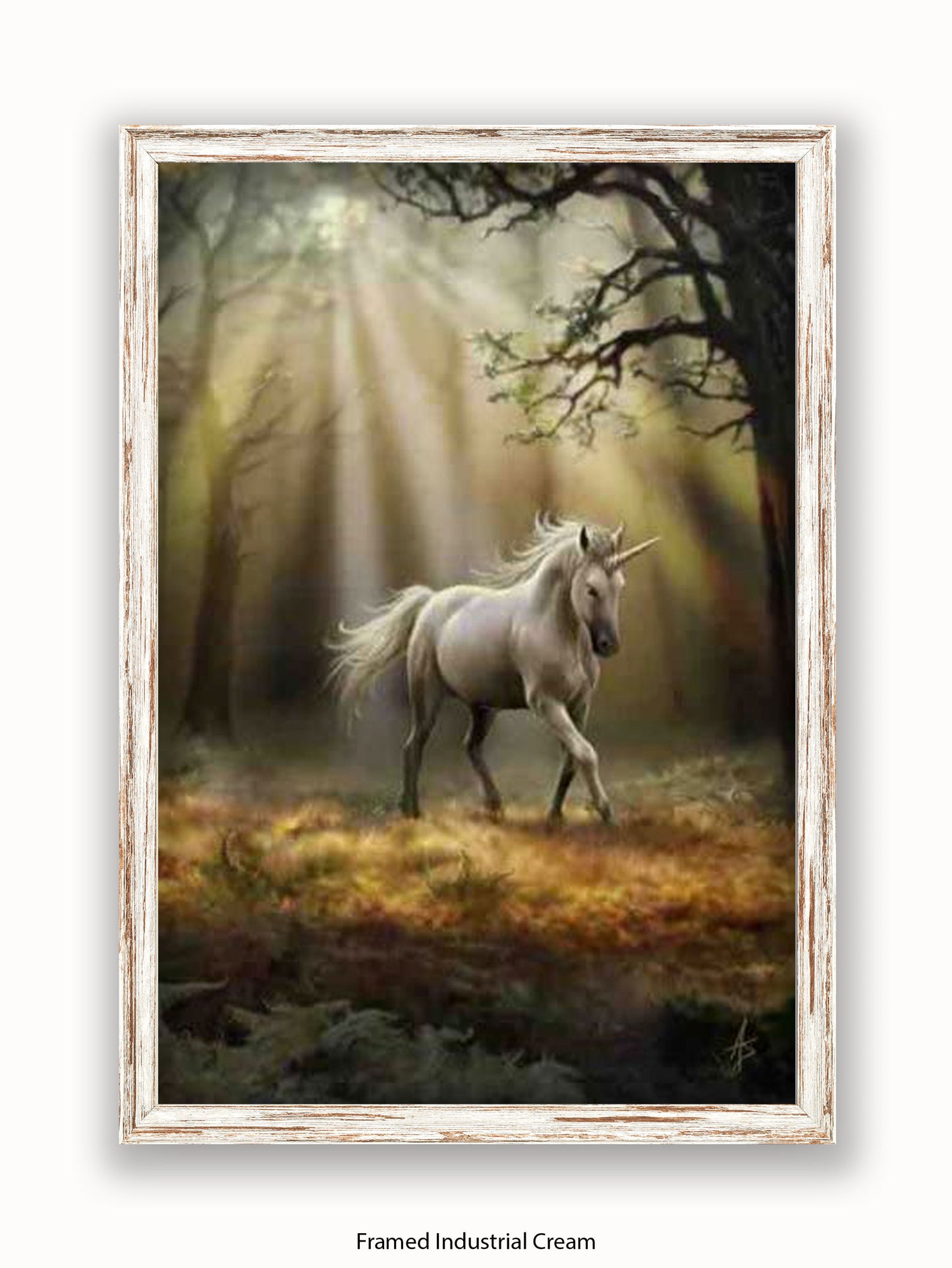 Anne  Stokes  Glimpse  Of  The  Unicorn Poster