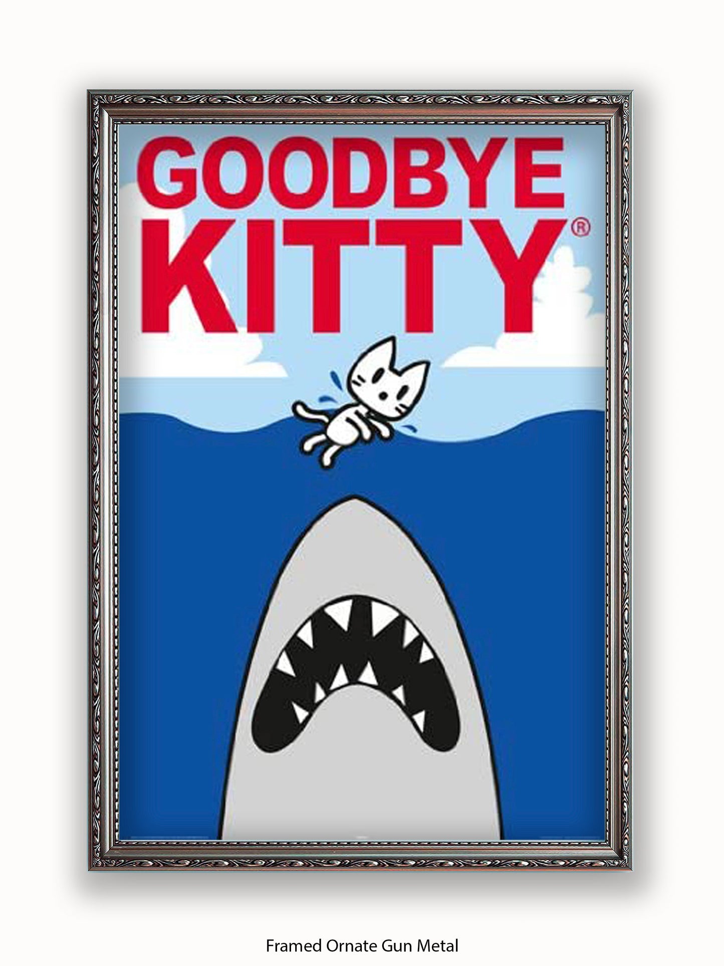 Hello Kitty Goodbye Kitty Shark Poster