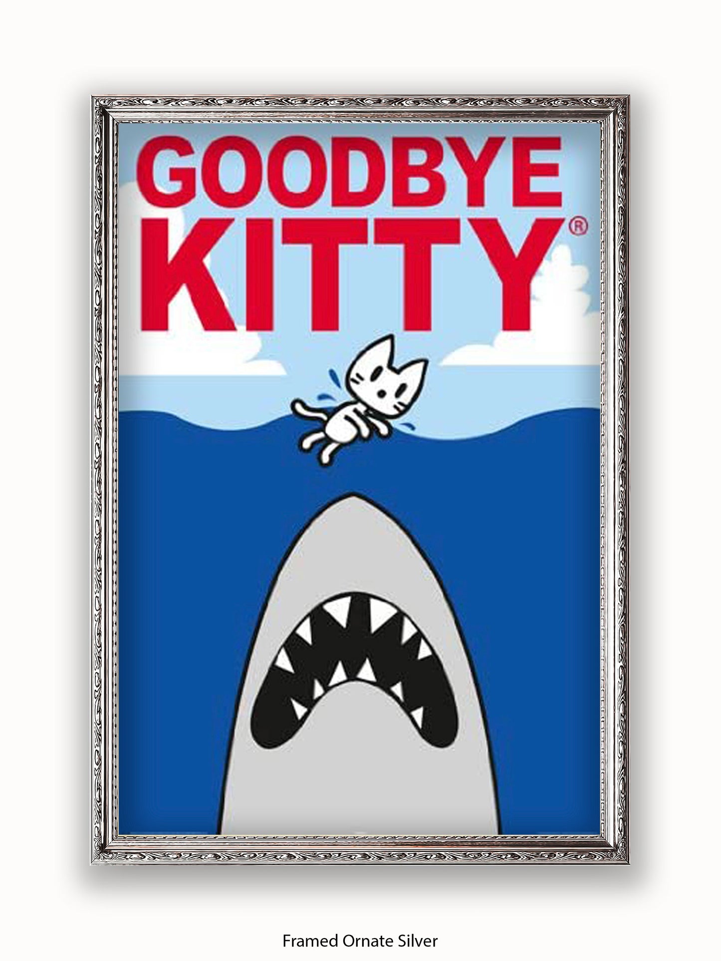 Hello Kitty Goodbye Kitty Shark Poster