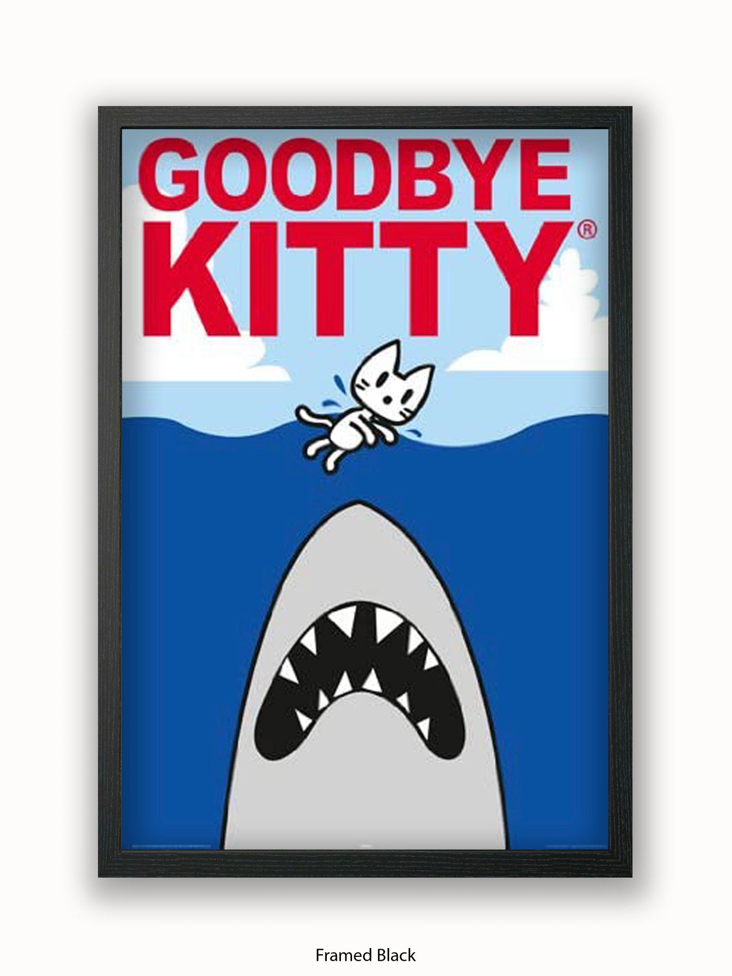 Hello Kitty Goodbye Kitty Shark Poster