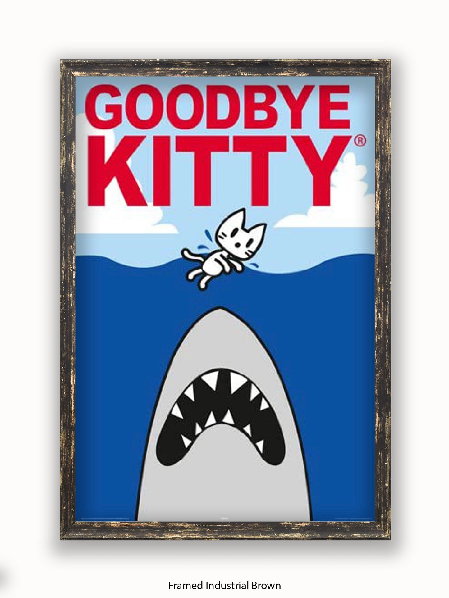 Hello Kitty Goodbye Kitty Shark Poster