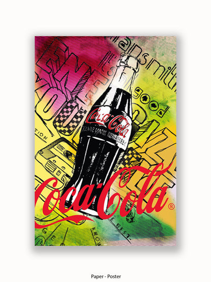 Coca Cola 125 Anniversary Pop Art Style Poster