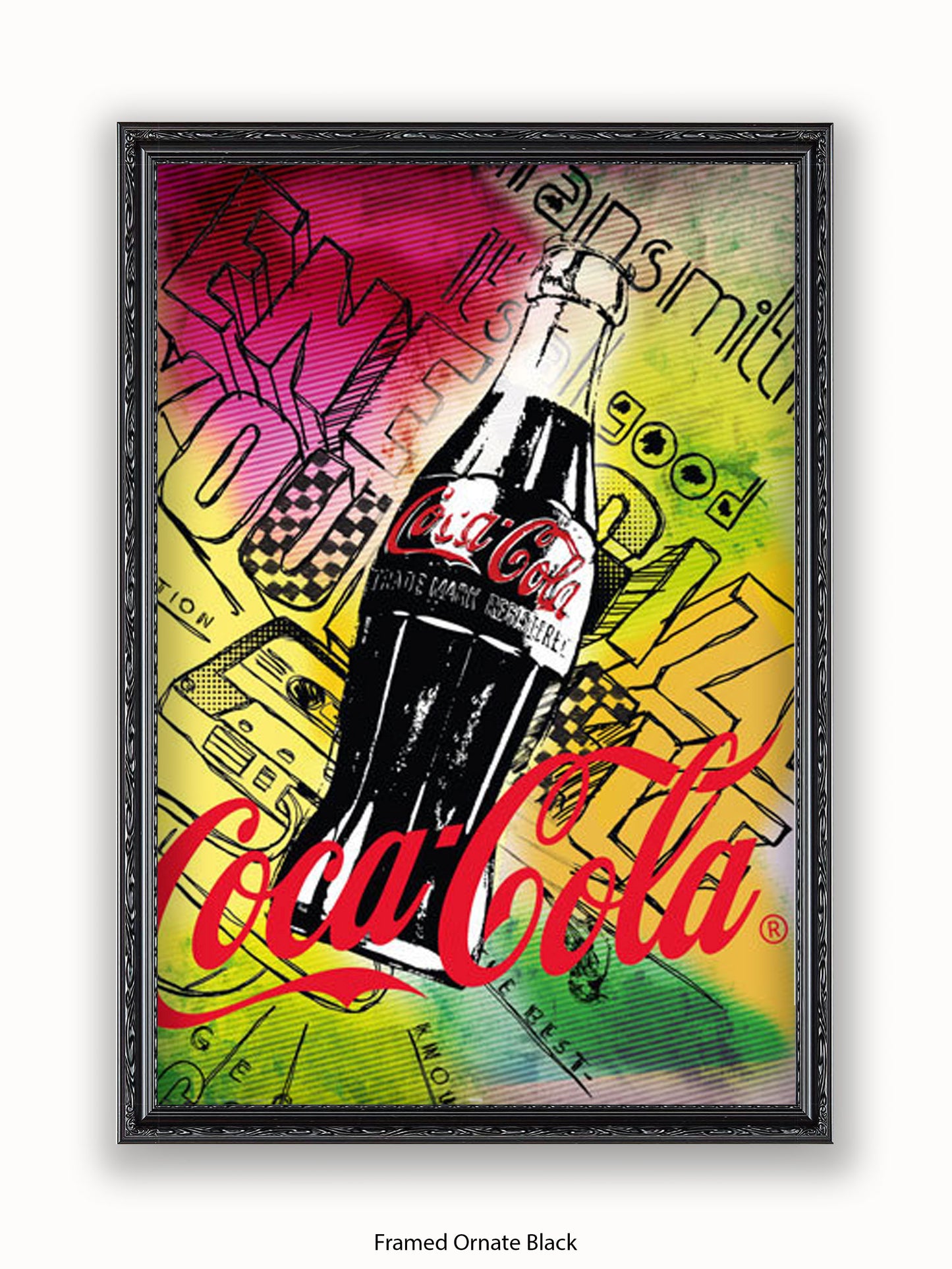 Coca Cola 125 Anniversary Pop Art Style Poster