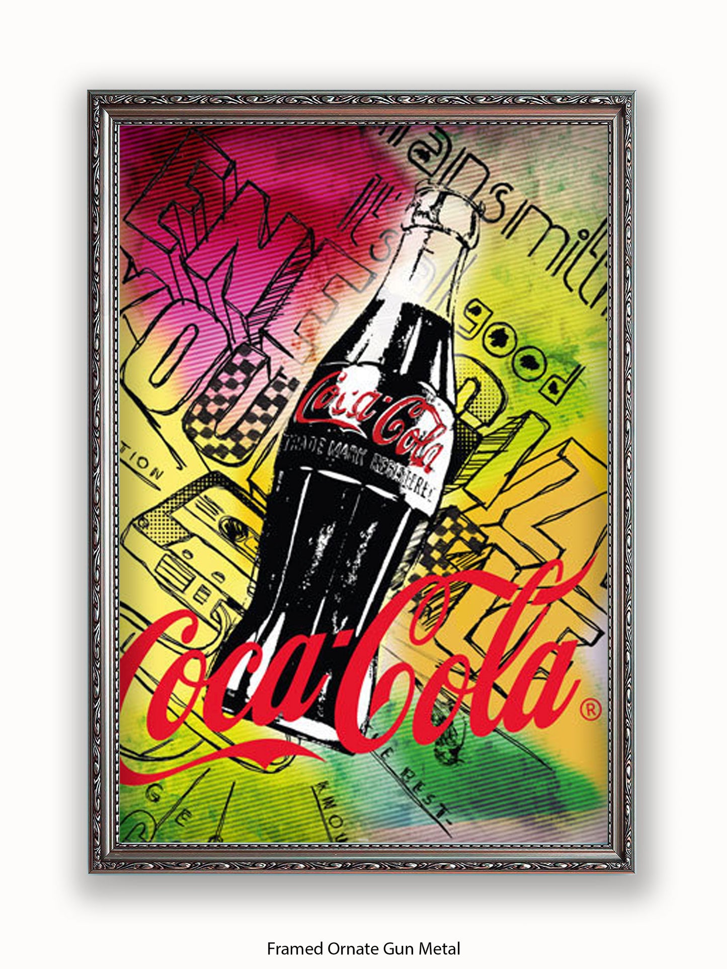 Coca Cola 125 Anniversary Pop Art Style Poster