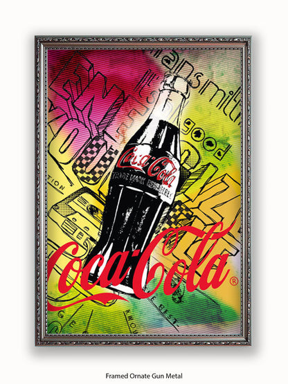 Coca Cola 125 Anniversary Pop Art Style Poster