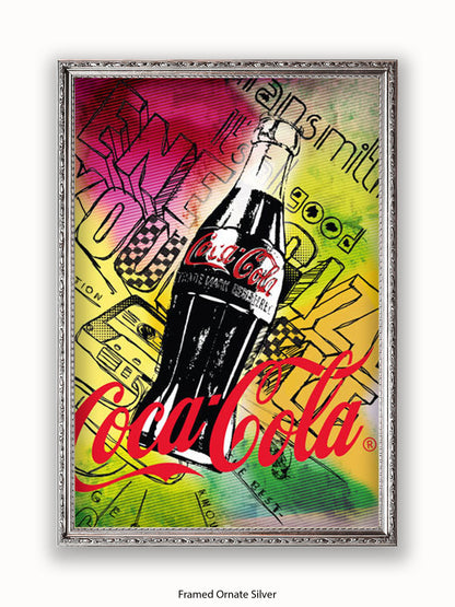 Coca Cola 125 Anniversary Pop Art Style Poster