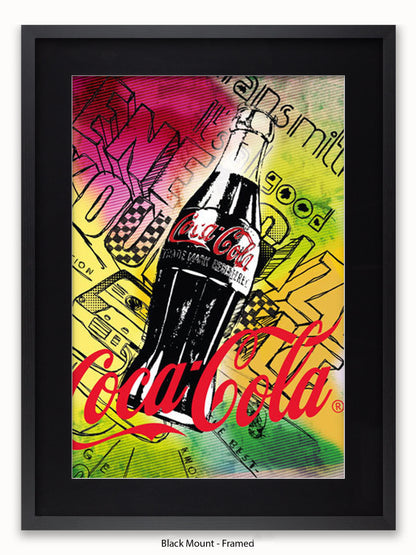 Coca Cola 125 Anniversary Pop Art Style Poster