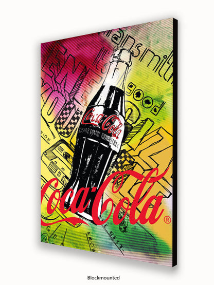 Coca Cola 125 Anniversary Pop Art Style Poster
