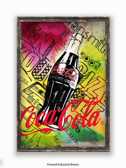 Coca Cola 125 Anniversary Pop Art Style Poster