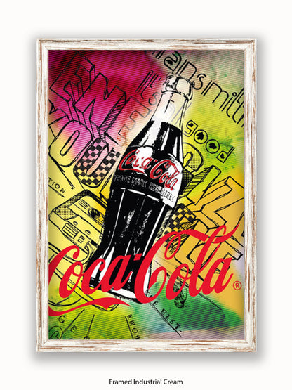 Coca Cola 125 Anniversary Pop Art Style Poster