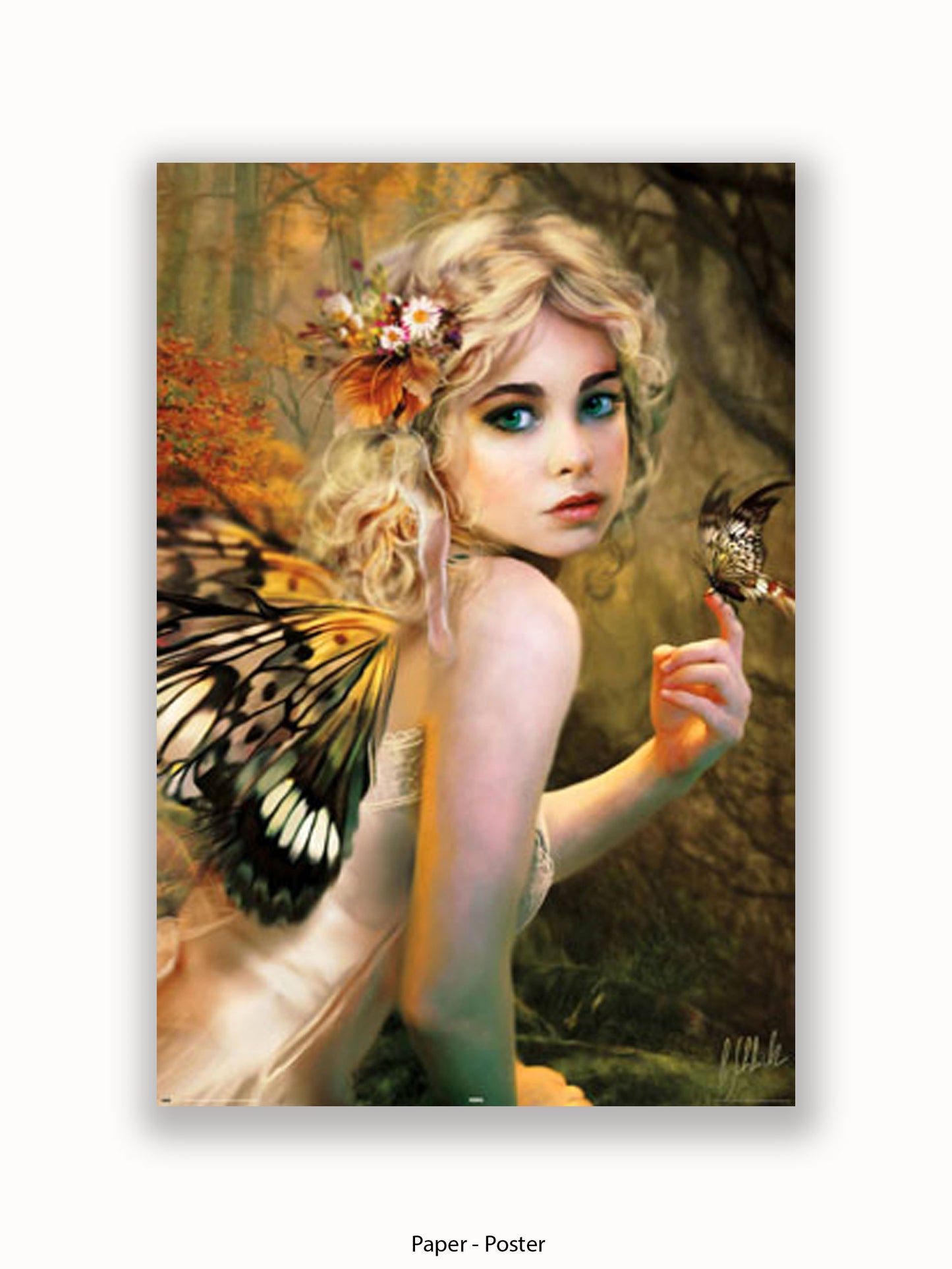 Touch  Of  Gold  Butterfly  Winged  Fairy Poster
