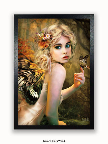 Touch  Of  Gold  Butterfly  Winged  Fairy Poster