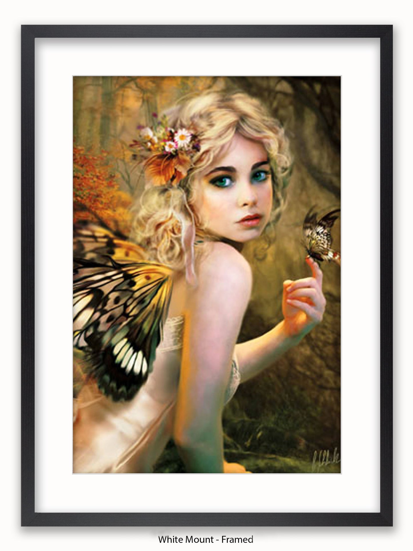 Touch  Of  Gold  Butterfly  Winged  Fairy Poster
