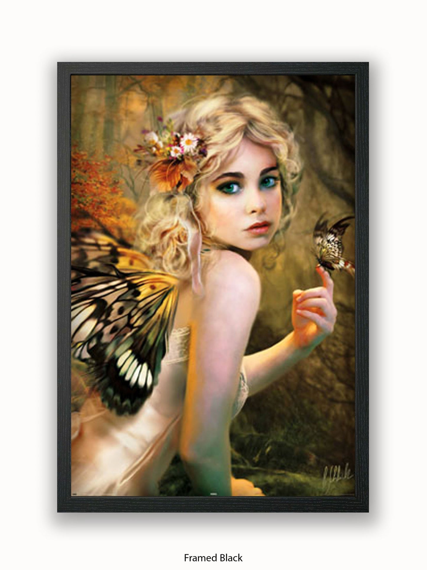 Touch  Of  Gold  Butterfly  Winged  Fairy Poster