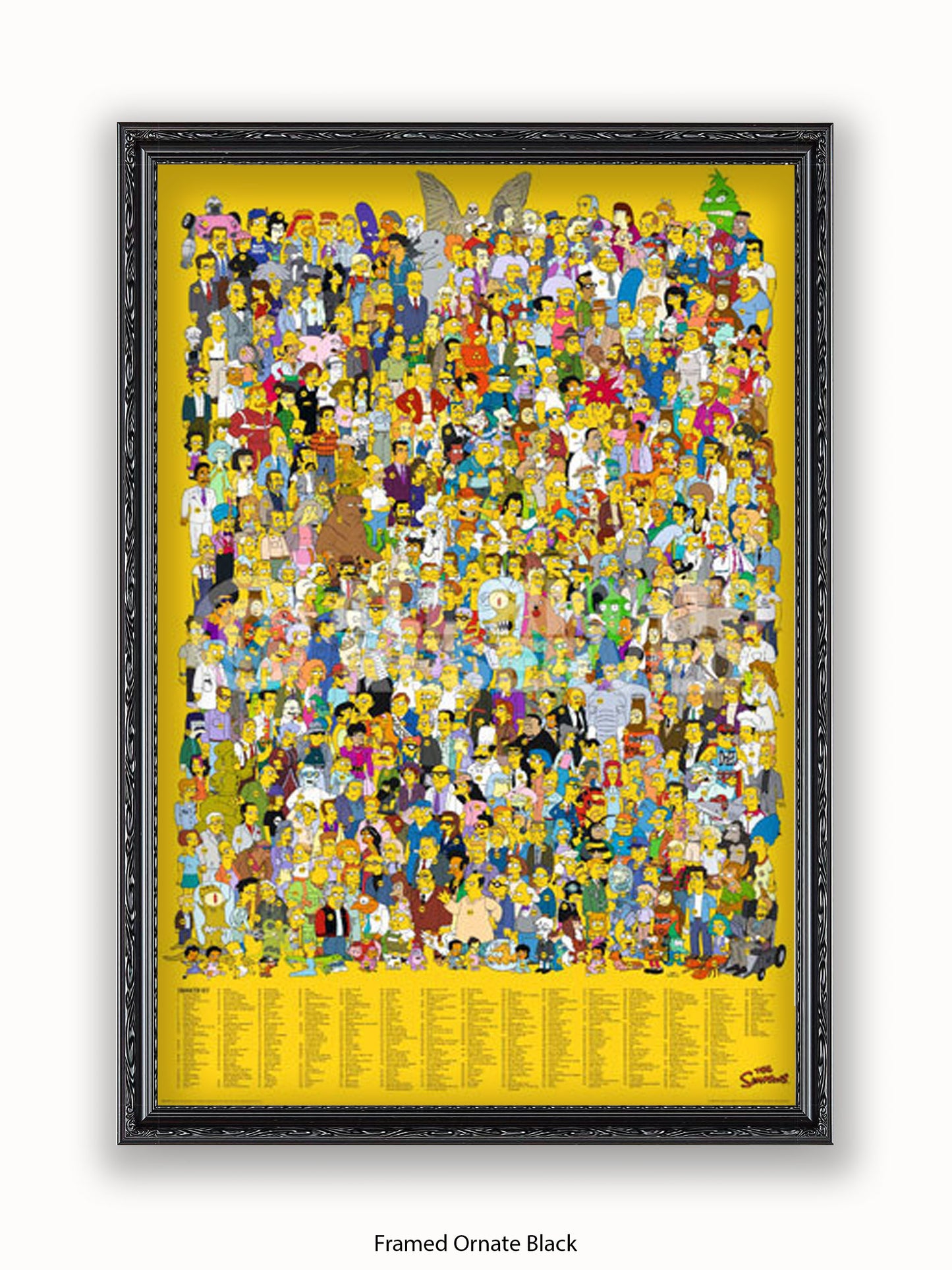Simpsons  All  Characters Poster
