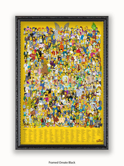 Simpsons  All  Characters Poster