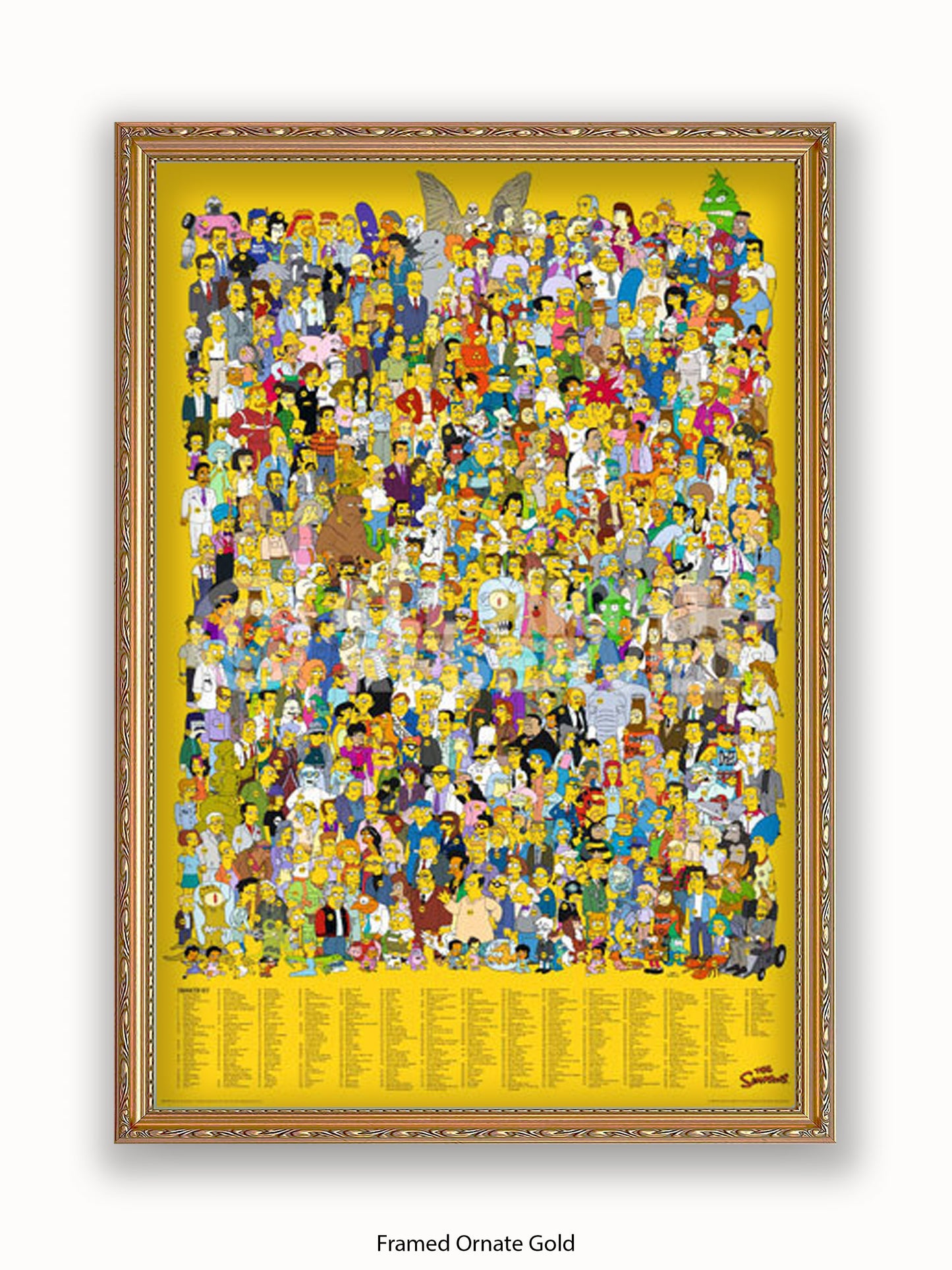 Simpsons  All  Characters Poster
