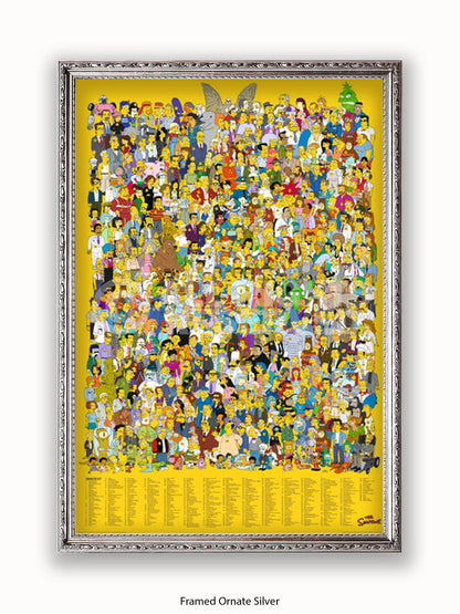 Simpsons  All  Characters Poster