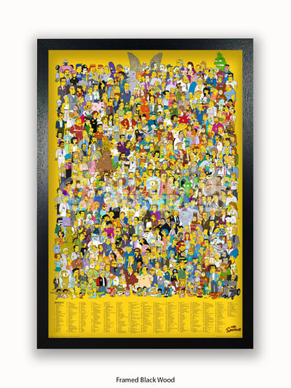 Simpsons  All  Characters Poster