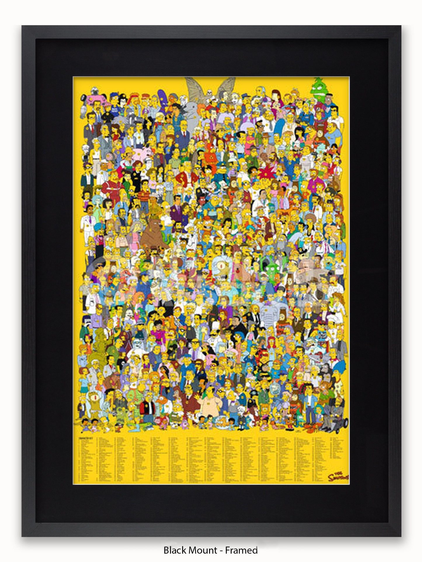 Simpsons  All  Characters Poster