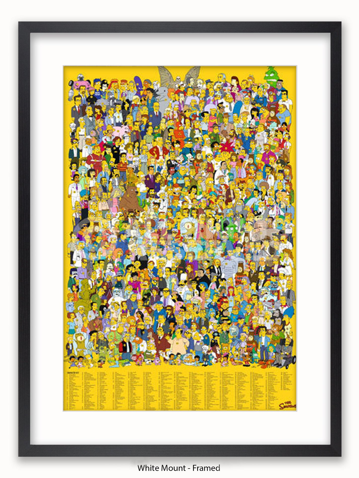 Simpsons  All  Characters Poster