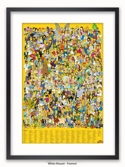Simpsons  All  Characters Poster