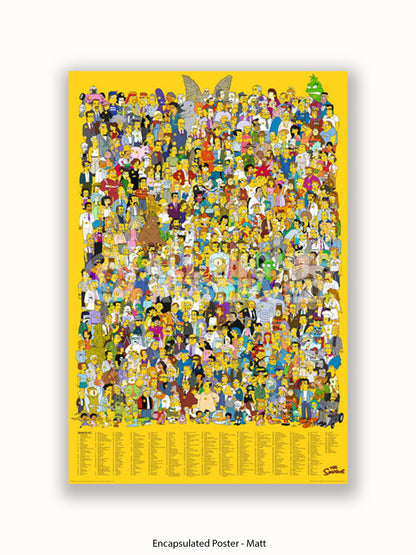 Simpsons  All  Characters Poster
