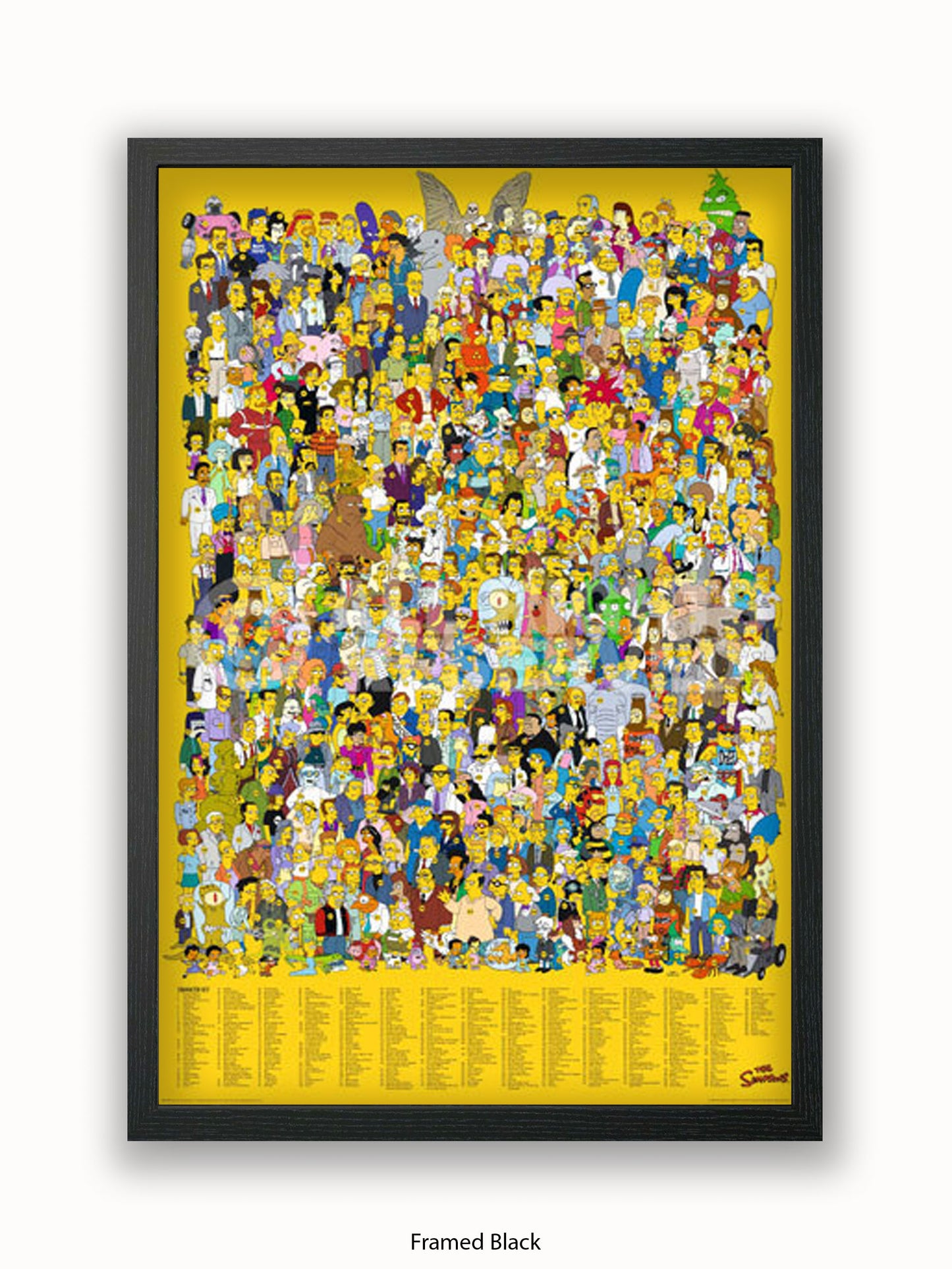 Simpsons  All  Characters Poster