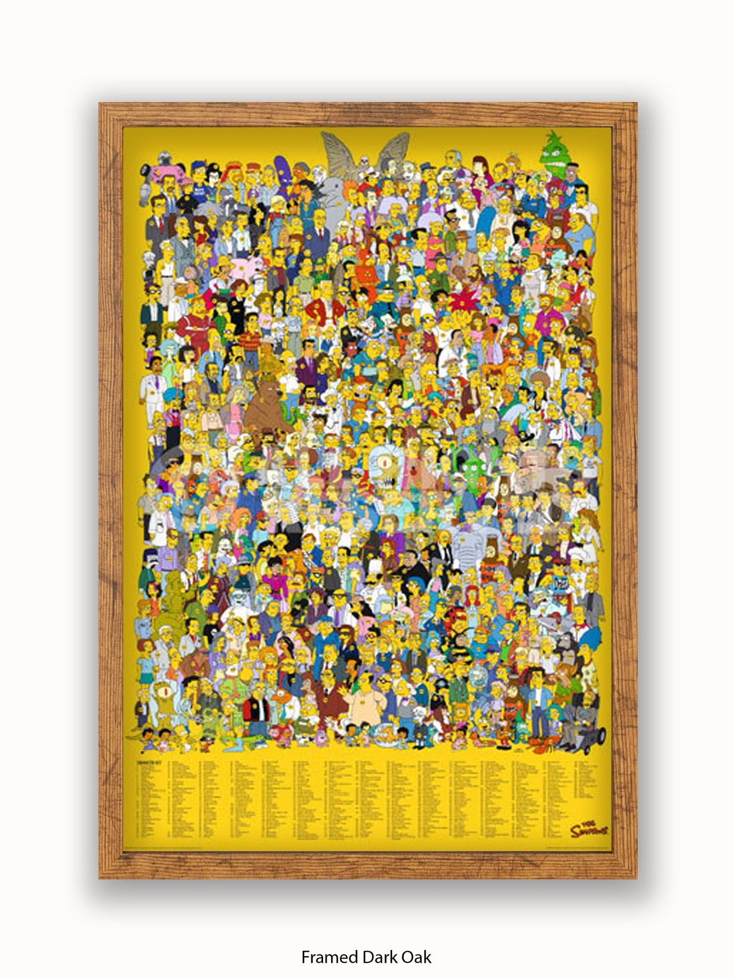 Simpsons  All  Characters Poster