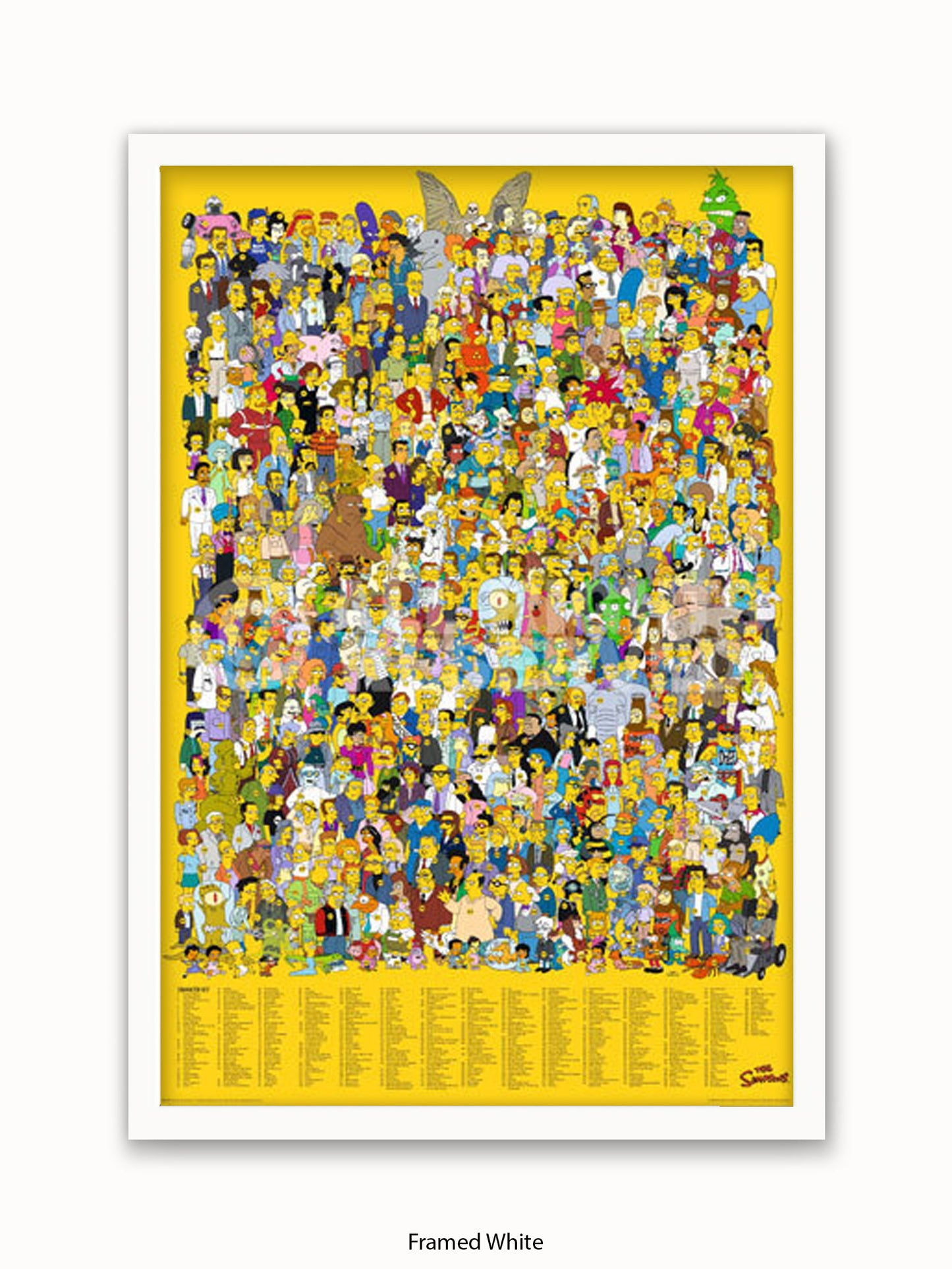 Simpsons  All  Characters Poster