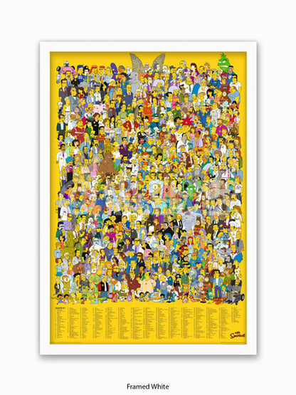 Simpsons  All  Characters Poster