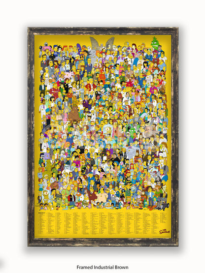 Simpsons  All  Characters Poster